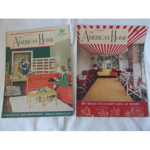 148 - Two vintage war time edition of The American Home magazine, both dated 1943, original clean examples... 