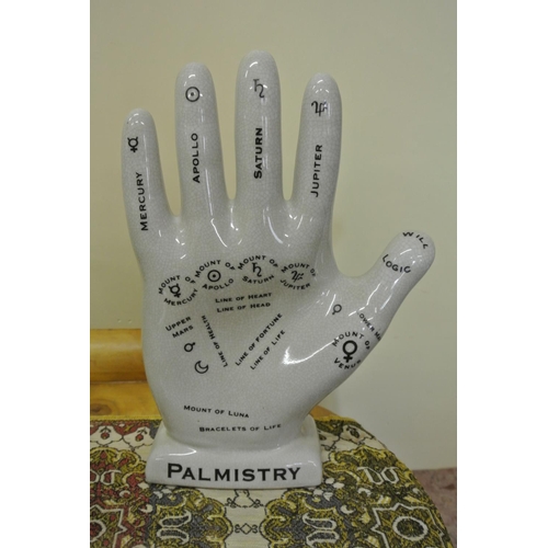 174 - A ceramic Palmisty/ palm reading hand.