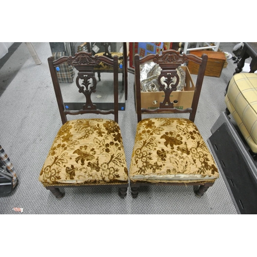 261 - A pair of antique chairs.