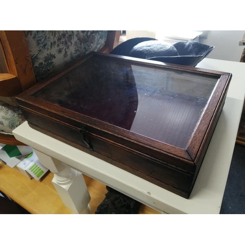 164 - An antique counter top display case.