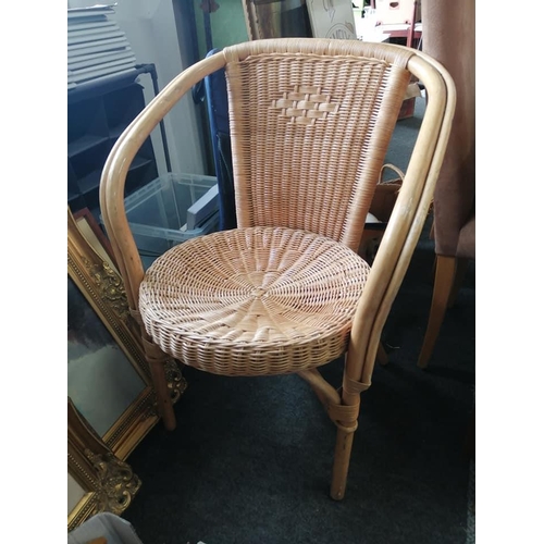 300 - A vintage/ retro cane chair.