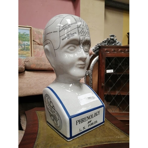 186 - A phrenology head.