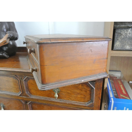 158 - A stunning antique wooden J&P Coats Limited counter top advertising sewing thread cabinet/ chest of ... 