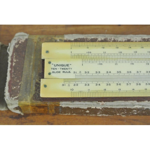 282 - A collection of 4 antique/ vintage rulers.