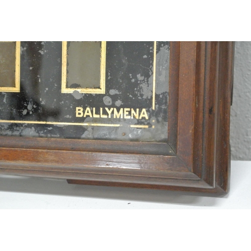 333 - A vintage/ antique servants bell box front, produced by Chas Rankin - Ballymena.