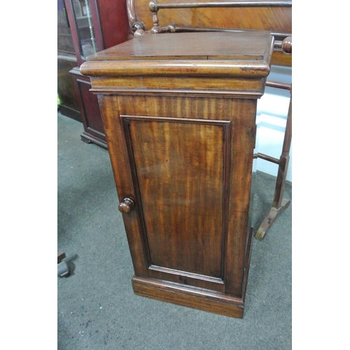 428 - A stunning antique pedestal mahogany cabinet.