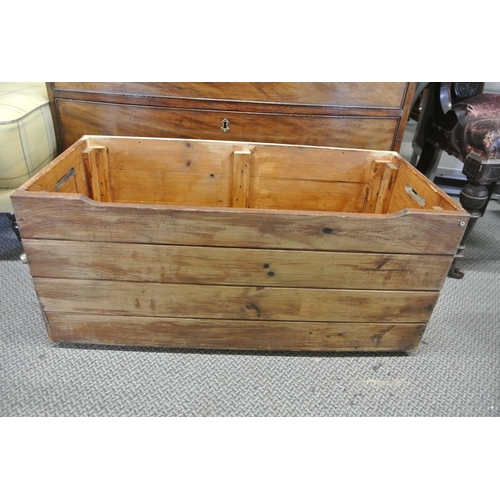 104 - A large wooden crate.