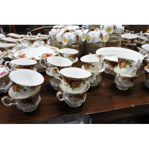 141 - An amazing & extensive collection of Royal Albert Old Country Roses ceramics, to include 37 cups, 44... 