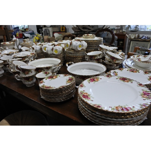 141 - An amazing & extensive collection of Royal Albert Old Country Roses ceramics, to include 37 cups, 44... 