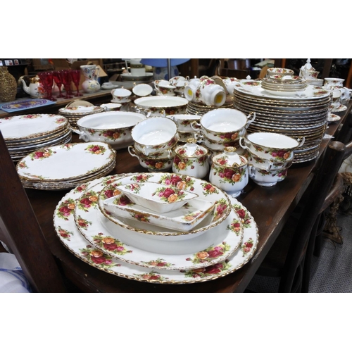 141 - An amazing & extensive collection of Royal Albert Old Country Roses ceramics, to include 37 cups, 44... 