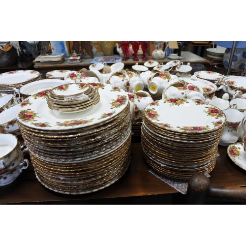 141 - An amazing & extensive collection of Royal Albert Old Country Roses ceramics, to include 37 cups, 44... 