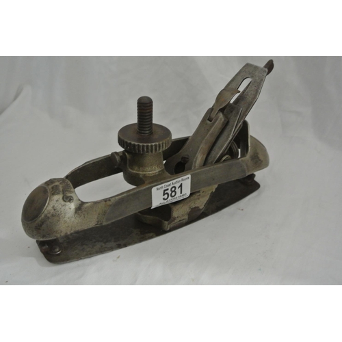 581 - A vintage Stanley no 20 Compass Plane.