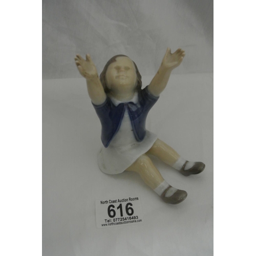 616 - A vintage Bing & Grondahl - Copenhagen/ Denmark figure of a child.