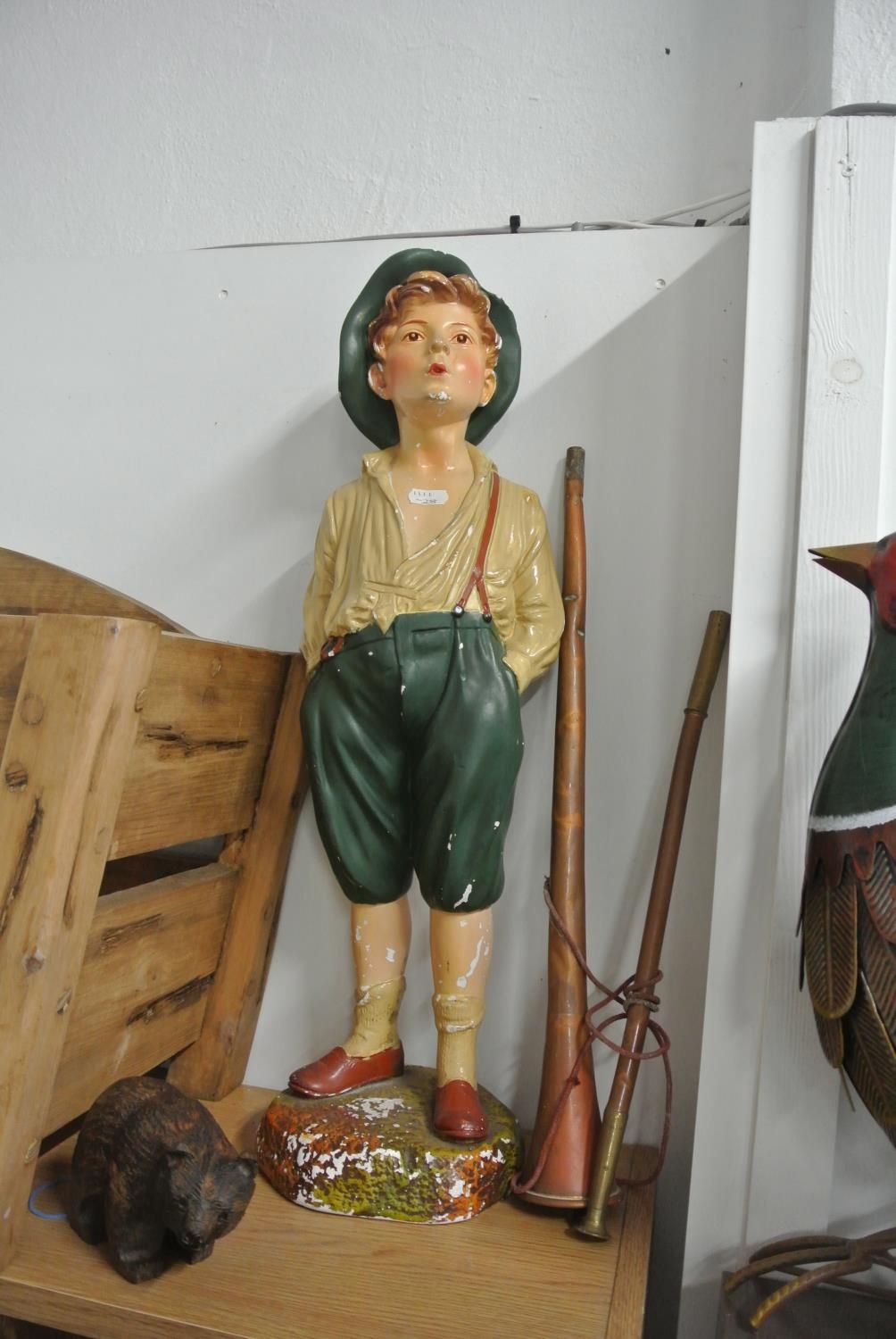 Whistling boy figurine new arrivals