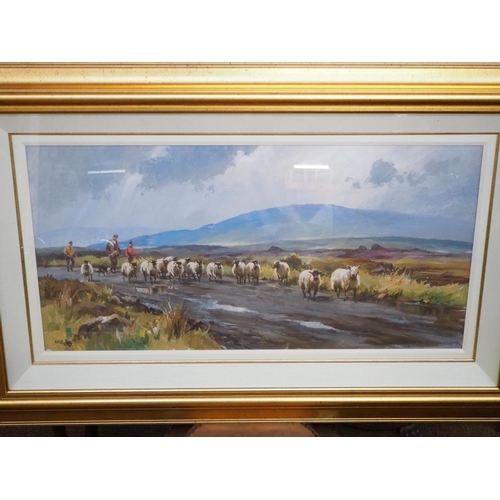 272 - A stunning original large painting by Irish Artist, Donal McNaughton, titled 'The Market Road', sign... 