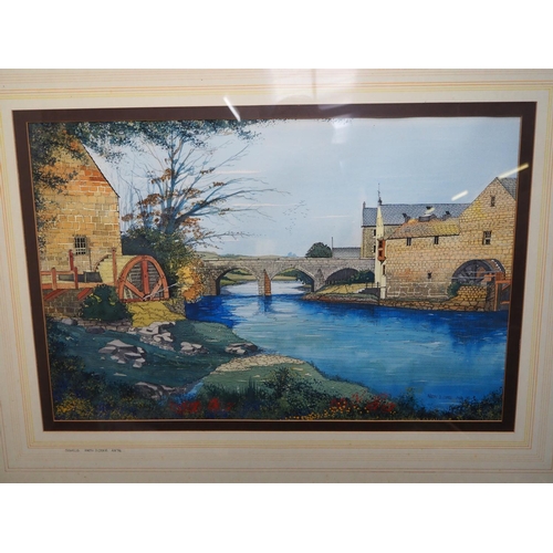 351 - A stunning original framed watercolour painting by Irish Artist, Martin D Cooke, titled 'Bushmills',... 