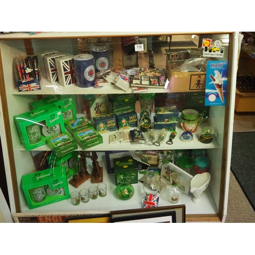 119 - The contents of the display cabinet.