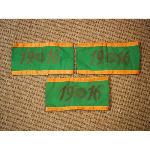 151 - A collection of 3 '1916' armbands.