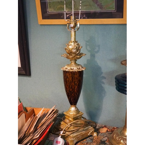 252 - A decorative table lamp base.