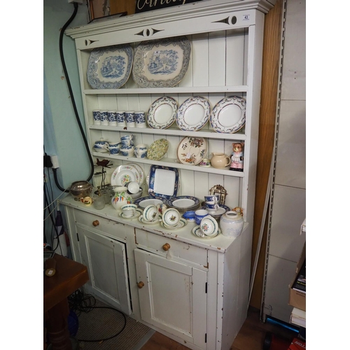 43 - An antique upcycled pine dresser.