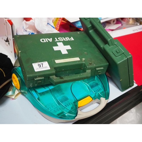 97 - 3 FIRST AID KITS.