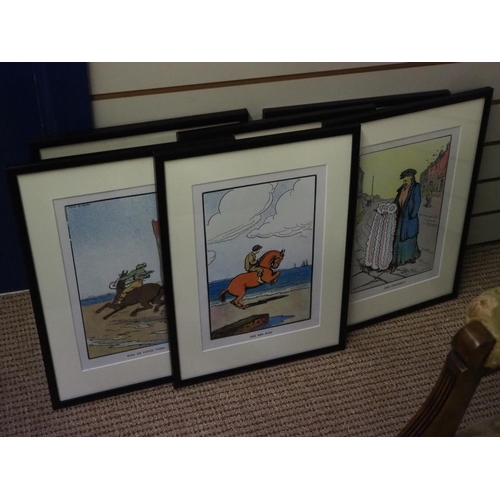 398 - An assortment of framed prints.