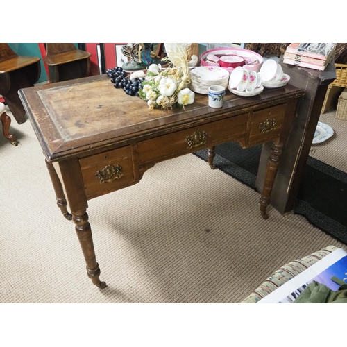 419 - An antique/ vintage office desk.