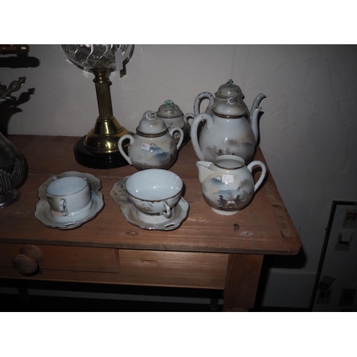 573 - An antique Oriental tea service.