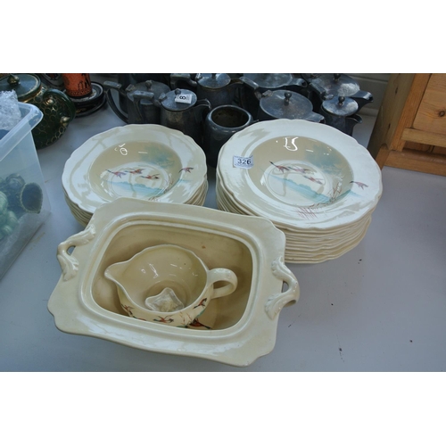 326 - A part set of Royal Doulton Fenland Dinner ware set. 22 pieces