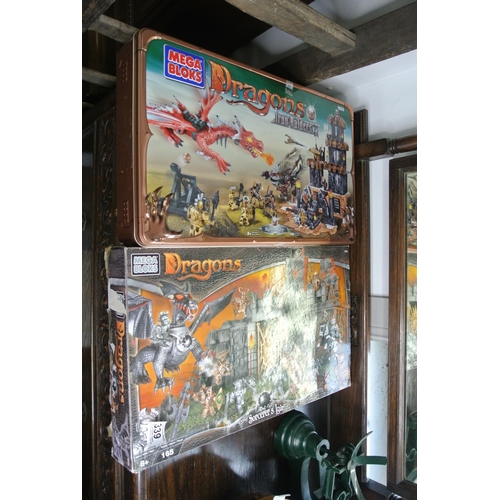 339 - 2 large Mega Blocks Dragons boxed sets