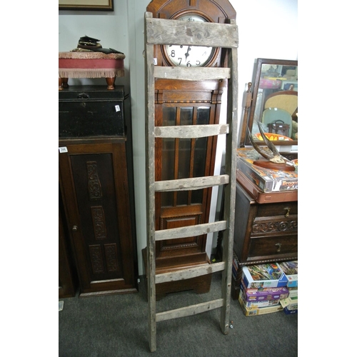 342 - A vintage handmade 7 step ladder