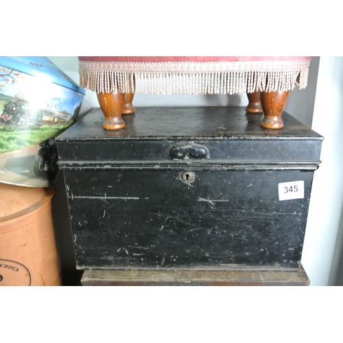 345 - A metal lock box