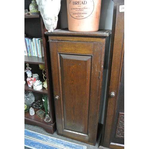 349 - An dark oak bedroom cupboard