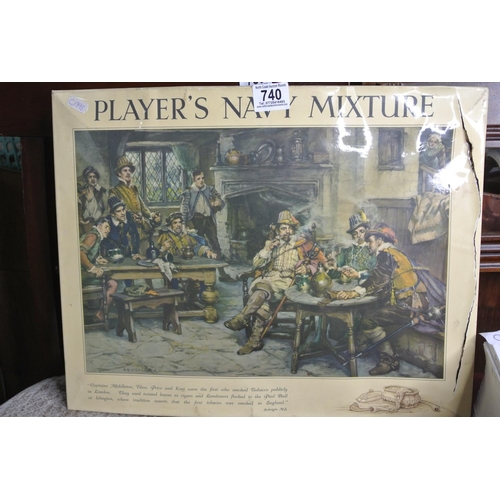 740 - Player's Navy Mixture plaque