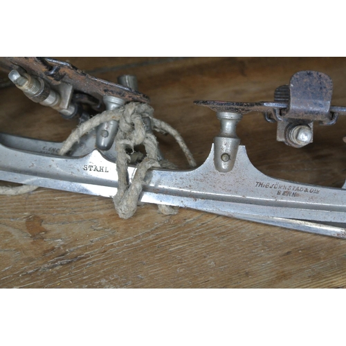 756 - A pair of antique ice skating boot attachments