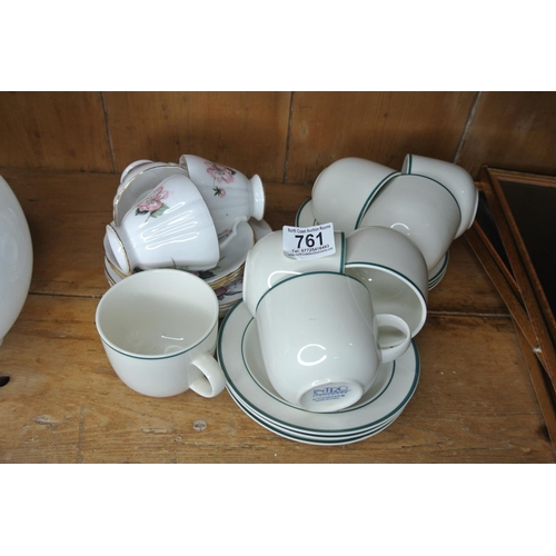 761 - A lot of mixed tea sets