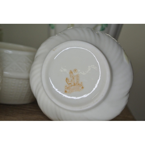 798 - A good lot of Belleek pottery