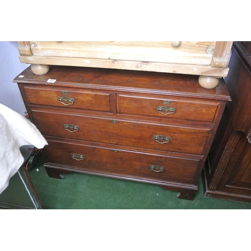 805 - A good mahogany chest of four drawers