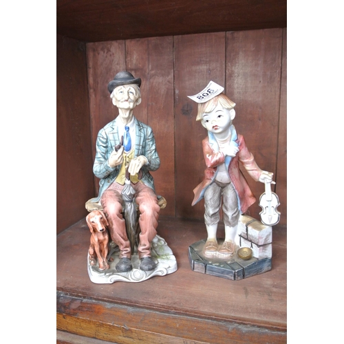 808 - Two Capodimonte style figurines