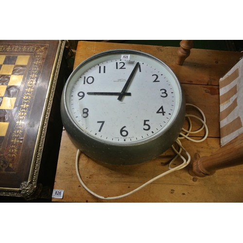 828 - A large Smiths industrial wall clock