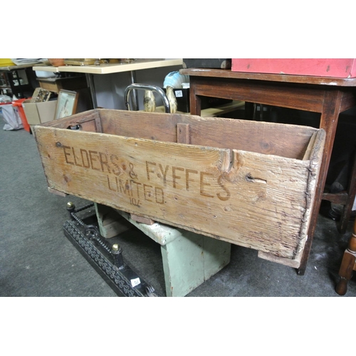 230 - A Large vintage wooden Banana crate from Elders & Fyffes Ltd