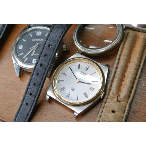 258 - A lot of mixed watches to include Smiths Stopwatch