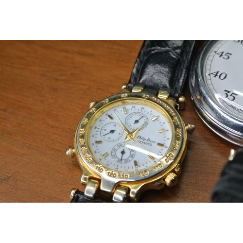 258 - A lot of mixed watches to include Smiths Stopwatch