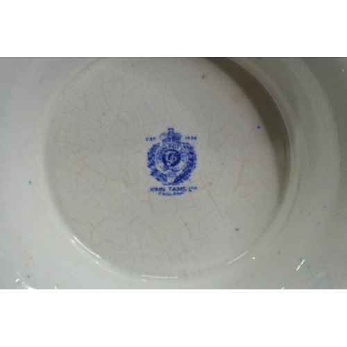 294 - A Crown Pottery Blue & White Deflt bowl