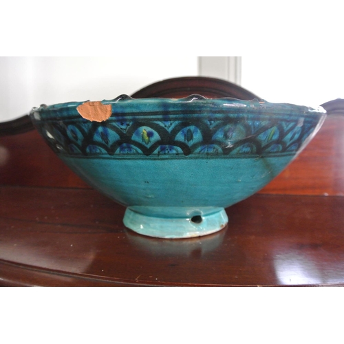 296 - A studio pottery bowl