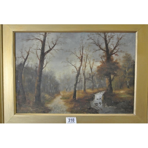 310 - A nicely framed oil painting signed bottom right hand corner