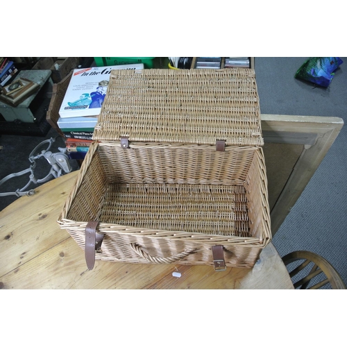 341 - A wicker picnic basket