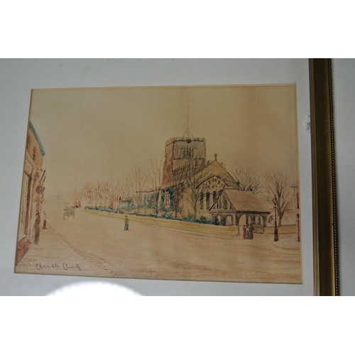 348 - A pair of framed watercolours signed bottom left hand corner