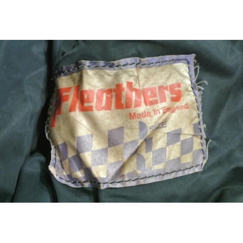 376 - A set of vintage Motorbike leathers made by TF Leathers England. 44