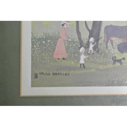 389 - 2 framed prints by Helen Bradley.